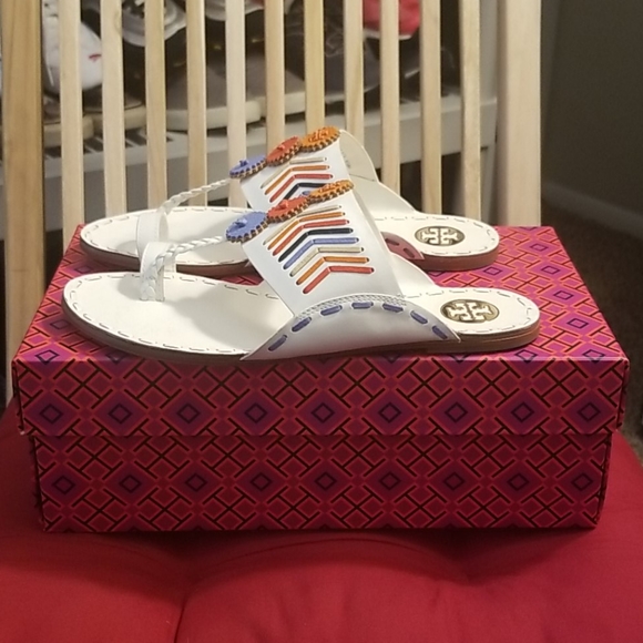 NEW Tory Burch Caylan toe ring sandal. 6.5 - Picture 5 of 11